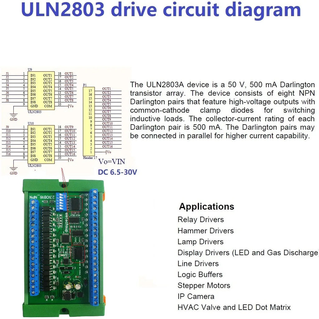 32CH RS485 IO Master-Slave Remote Control Switch Board NPN/PNP Isolation Input 300MA MOS Output Modbus RTU PLC Expansion Module