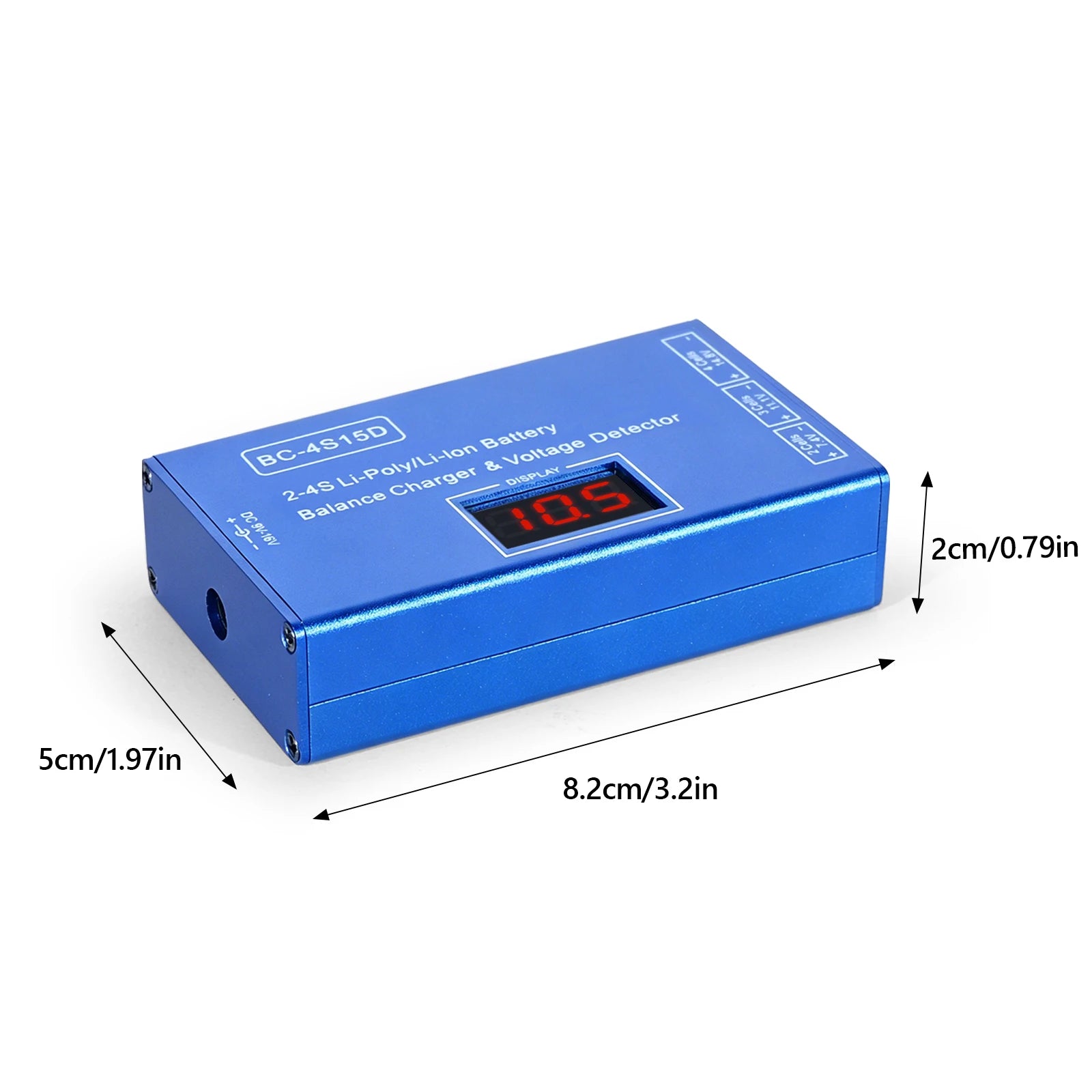 BC-4S15D Battery Lithium Lipo Balance Charger Voltage Detector LCD Digital Display Balance Charger with Adapter for RC Battery