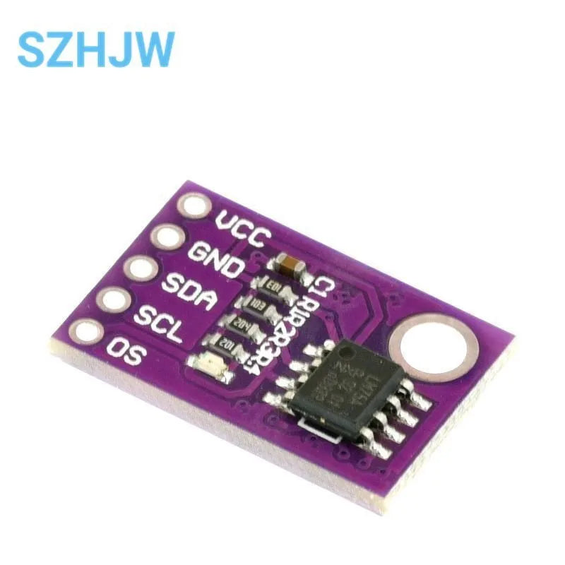 1-10PCS LM75 Temperature Sensor Module High Speed I2C IIC Interface High Precision Development Board For Arduino LM75A