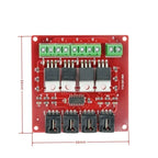 4-Channel MOSFET Switch Module – IRF540N V4.0+ with Optocoupler Isolation for Arduino, High-Power Load Control (1/4 Way)