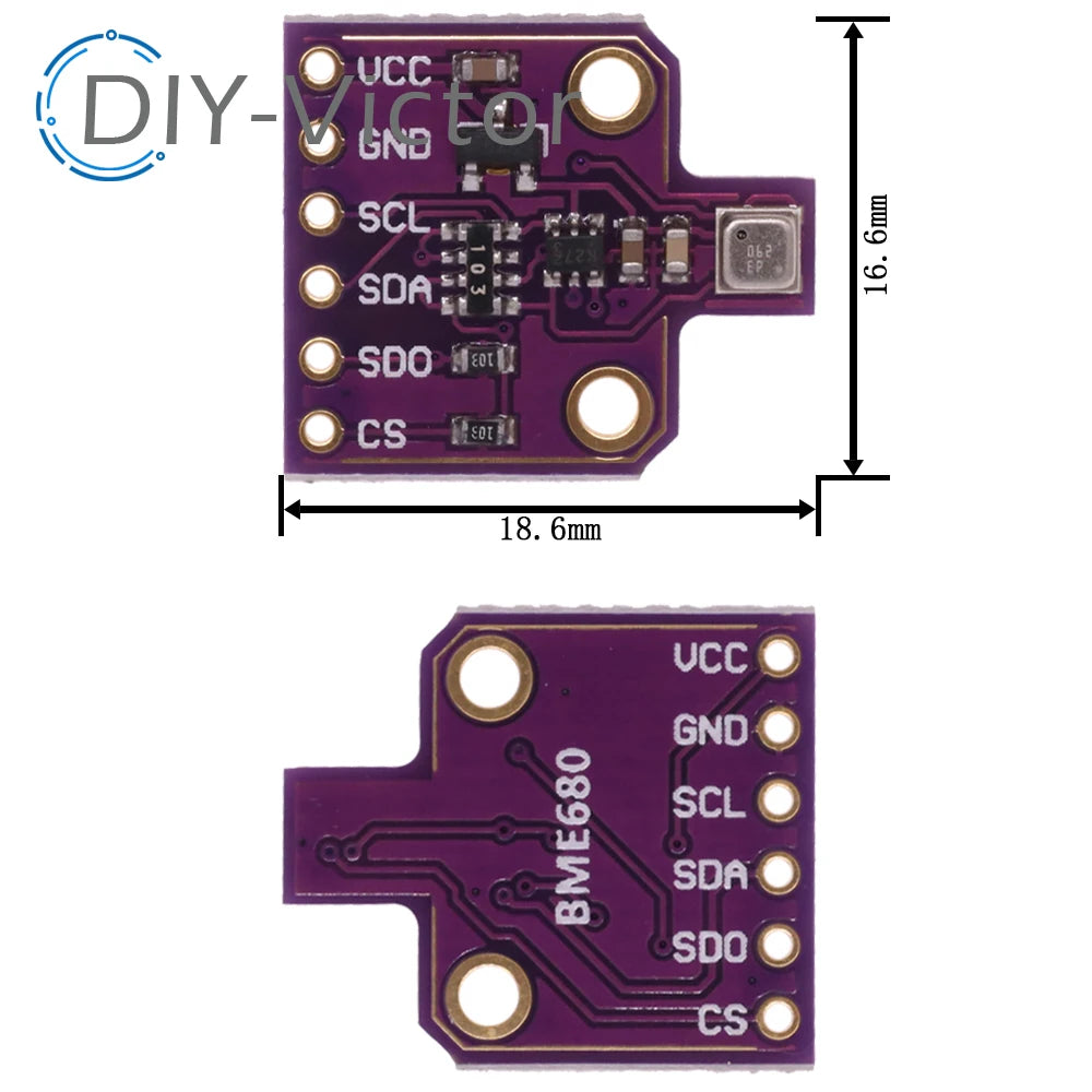 BME680 Digital Temperature Humidity Pressure Sensor CJMCU-680 High Altitude Sensor Module Development Board