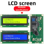 1PCS,1602 I2C LCD Module Blue / Yellow Green Screen 16x2 Character LCD Display 5V PCF8574 PCF8574T IIC Adapter Llate for Arduino