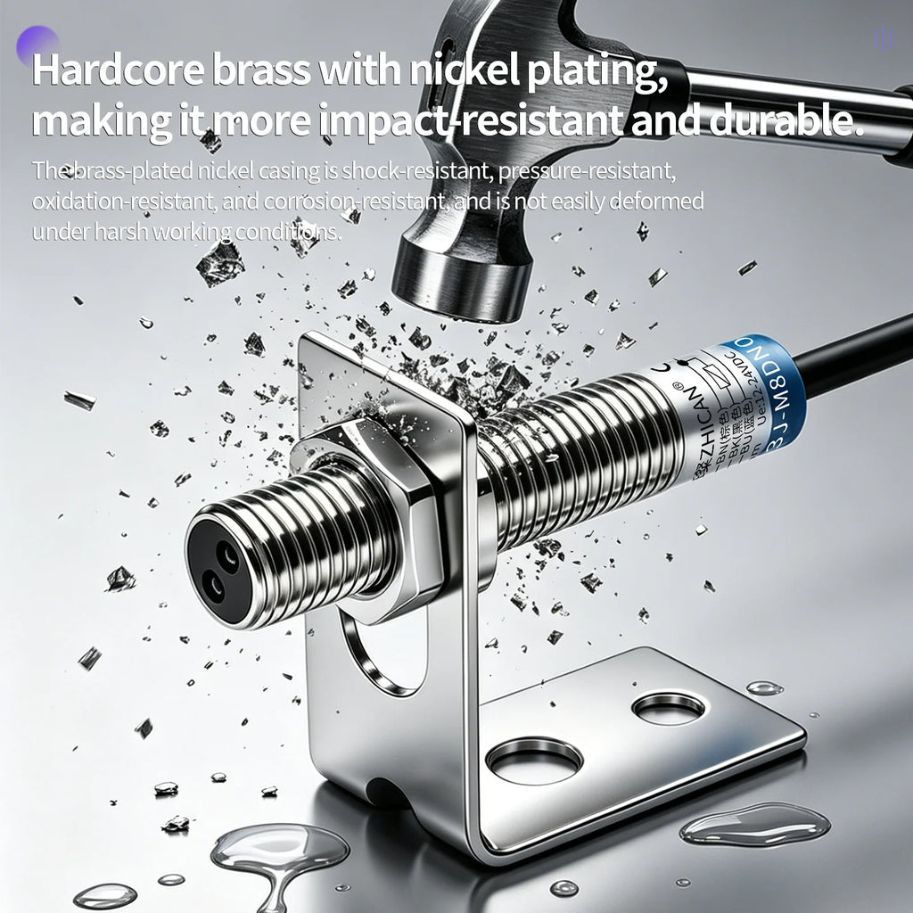ZHICAN ZC3J M8 M12 M18 Infrared Photoelectric Sensor Diffuse Reflective Adjustable Sensing Distance NPN PNP NO NC