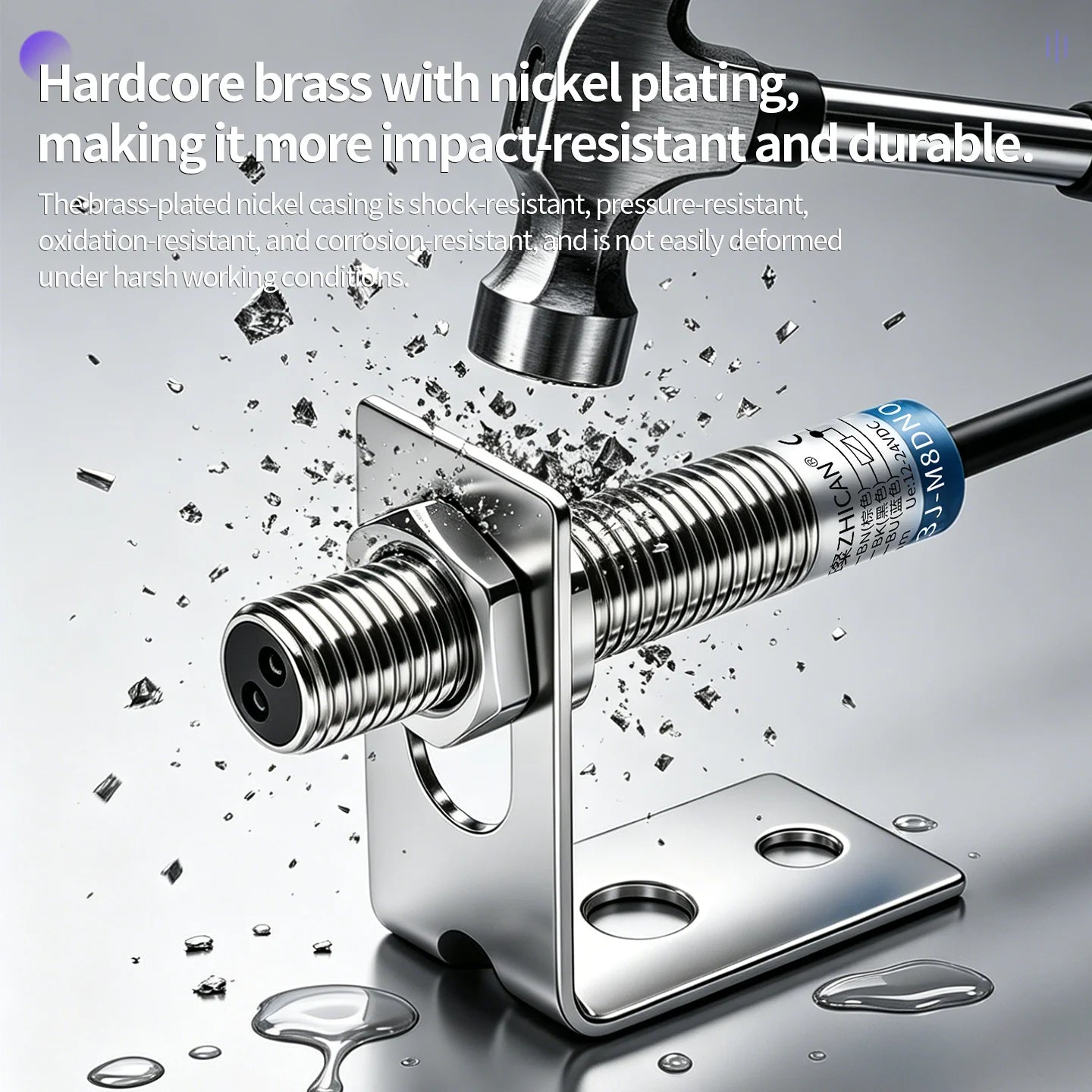 ZHICAN ZC3J M8 M12 M18 Infrared Photoelectric Sensor Diffuse Reflective Adjustable Sensing Distance NPN PNP NO NC