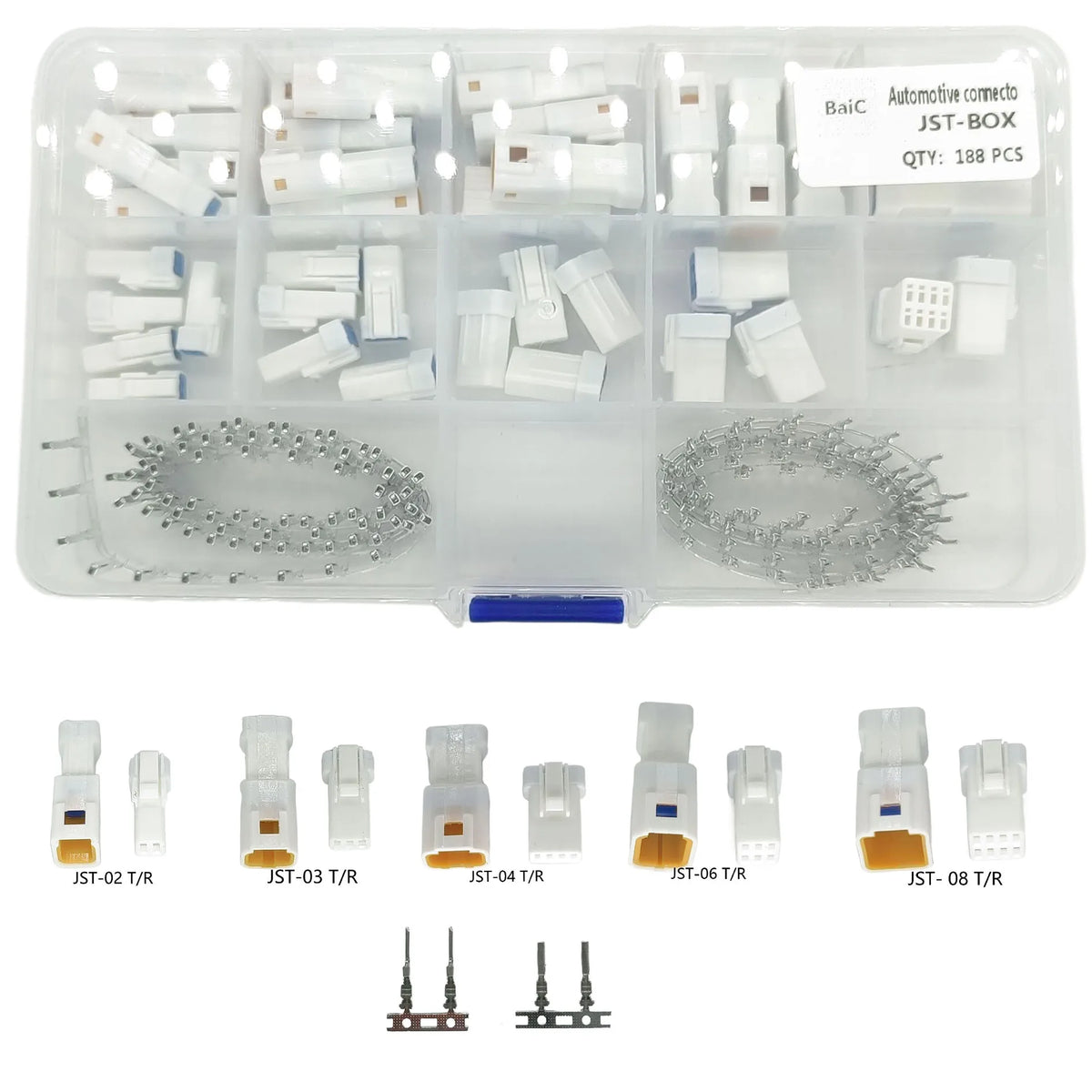 JST Connector Kit Series Waterproof Wire Quick Wire Connector Electrical Kit JST-02-08T/R JWPF Automotive Sealed Plug With Pins