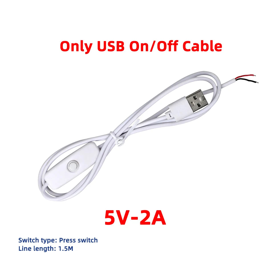 1-20 Pcs Mini LED Light Board DC 5V 1W SMD5730 3000K Warm/White 6000K 20mm Aluminum Plate Lamp Beads and USB Switch Cable On/Off