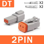 2/3/4/6/8/12Pin Deutsch Type DT Connector Plug-In With Fixed Flange DTM/DTP Waterproof Wire Automotive Connector
