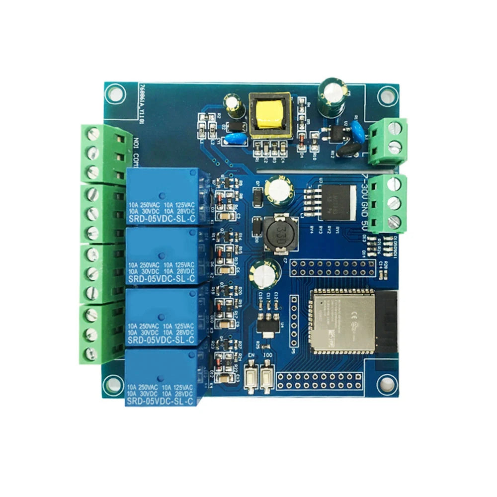 ESP32 Relay Development Board AC / DC Power Supply WiFi Bluetooth BLE 4 Channel Relay  ESP32 Module