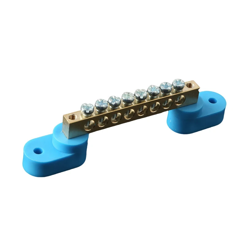 JINH High Bridge Type Grounding Busbar 6x9mm, 4/6/8/10/14/16 Poles, JHT6-0609, Terminal Strip for Distribution Box