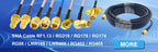RP-SMA Male to Waterproof SMA Female Bulkhead RG316 Cable 50 Ohm RF Coaxia Pigtail WIFI Router Antenna Extension Cord Jumper