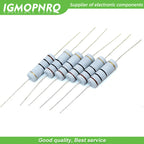 10pcs 5W Carbon Film resistor 5% 1R ~ 1M 2.2R 10R 22R 47R 51R 100R 150R 470R 1K 4.7K 10K 47K 1 2.2 10 22 47 51 100 150 470 Ohm