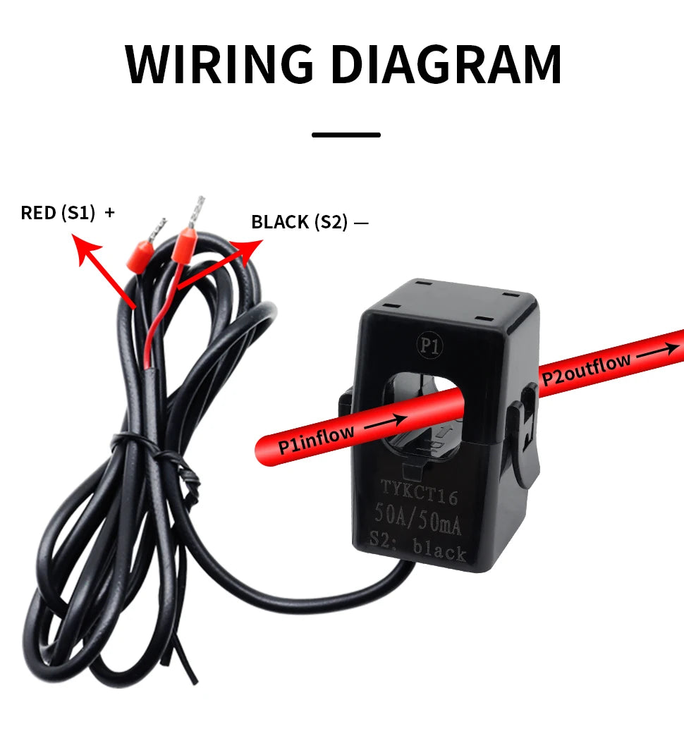 3pcs Split Core Current Transformer Clamp On CT Snap 30A/30mA 40A/40mA 50A/50mA 100A/100mA 1000:1 2000:1 KCT16