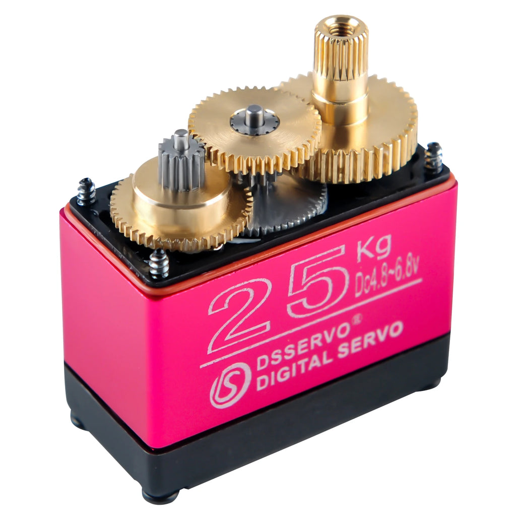 25KG Digital Servo Full Metal Gear IP66 Waterproof for 1:8 1:10 1:12 RC Car Crawler Robot 180/270 Degree High Precision