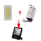 SMD5730 LED Chip PCB Light Source Long Aluminum Lamp Plate 20W 30W 50W100W Watt Diy Floodlight Outdoor Retrofit Lamp Board Acces