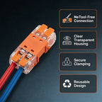 JINH Pluggable Terminal Block Free and Safe Insulation Quick Disconnect Terminal Block for Socket Household Wiring