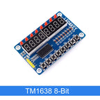 TM1637 4 Bits/TM1638/MAX7219 8 Bit Digital LED Display Module 7 Segment 0.36Inch Clock RED Anode Tube Four Serial Driver