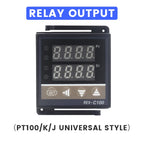 REX C100 Digital PID Temperature Controller REX-C100 Thermostat 0-400℃ K Type Input 40DA SSR Relay 0-40A Heatsink VaneAims