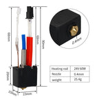 Upgrade Hotend for Anycubic Kobra 2 Thermistor Heater Cartridge 0.4mm Print Head Hot End for Kobra2 Plus/Neo/Pro/Max 3D Printer