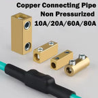 With Heat Shrink Tubing Brass Terminal Block Pressure Free High Current High Power Splitter Waterproof Wire Connector Electrical
