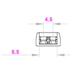 10Pcs Screw Fixing Solder-Free LED Strip Connector 2 Pin Quick Wire Connector For 8mm/10MM LED Light Strip Terminal Adapter