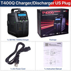 SKYRC T200 T400 T100 AC/DC Lipo Battery Dual Balance Charger Discharger for Traxass Airsoft Drone RC Battery Charger Fast Charge