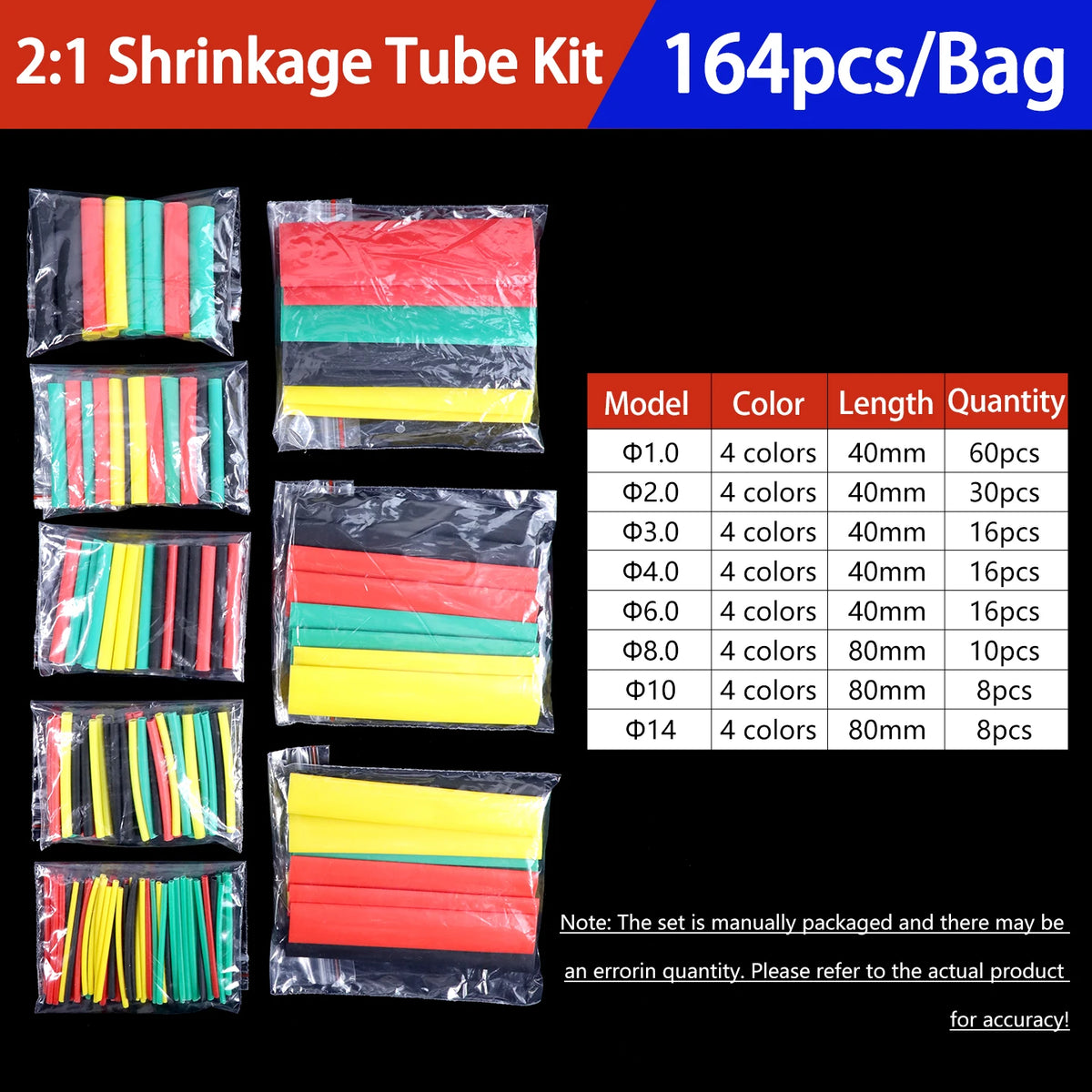 Heat Shrink Tubing Kit 73-900PCS 2:1 3:1 4:1 Ratio Cable Wire Insulation Sleeve Electrical Repair Protector Heat-Shrink Tube Set