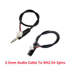 1pc 30cm 3.5mm AUX Audio Jack Cable to XH2.54 3Pin Terminal Male Female 3 Core Stereo Audio Extension Cable for Amplifier