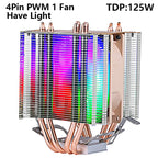 XUANFENG Air-cooled CPU Cooler 90mm Fan Twin Towers 4/6 Heat Pipe 4pin/PWM Compatible LGA2011 115x 1200 1700 X79 X99 AMD AM3 AM4