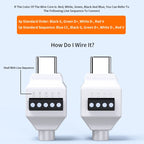 USB Solderless Plug 4Pin 5Pin Connector 66W Super Fast Charging Cable Type C Solderless Small Plug USB C Data Cable Connector