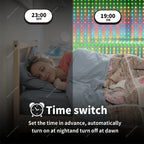 Smart Curtain Lights Bluetooth App LED String RGB Fairy Lights DIY Picture Music Change Display Christmas Halloween Decoration