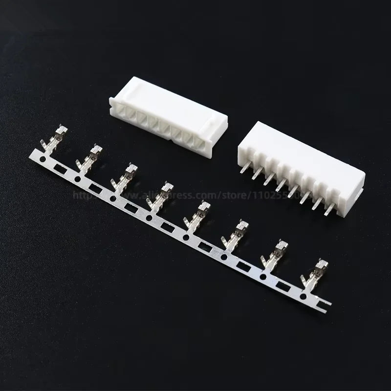 100PCS XH2.54 2p 3p 4p 5p 6p 7p 8p 9 10 11 12 Pin 2.54mm Pitch Terminal Kit / Housing / Pin Header JST Connector Wire Connectors