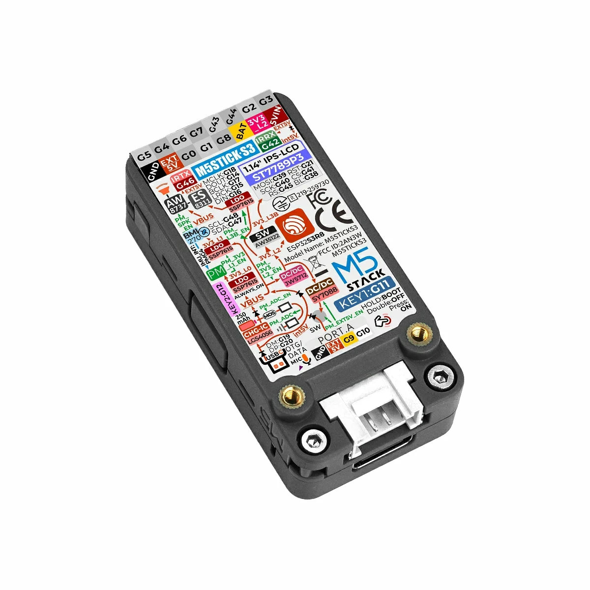 M5Stack StickS3 StickC PLUS2 Upgraded Version ESP32-S3 8MB Programmable Controller BT WiFi For IoT Project Development