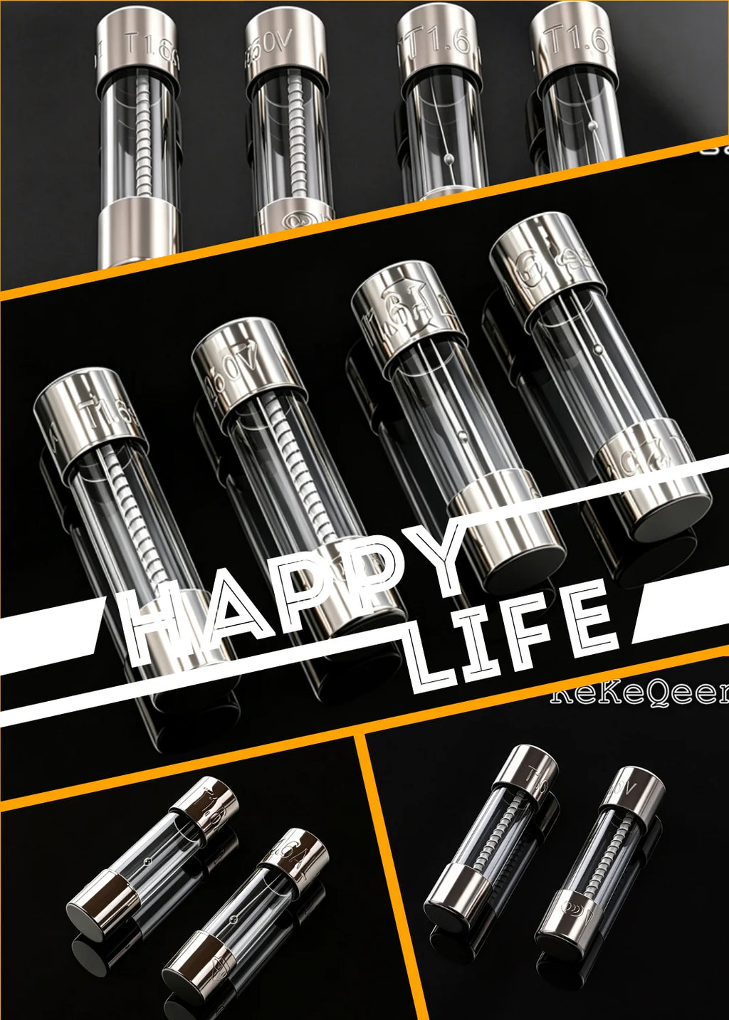 Time-Lag Glass Fuse 5X20 250V T125mA T250mA T0.5A T1.25A T1.6A T2A T2.5A T3.15A T4A T5A T6A T6.3A T8A T10A T15A 5*20mm Slow Blow