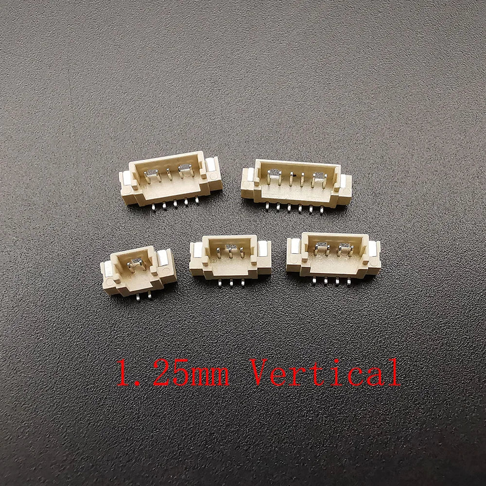 10Pcs JST XH 2.54/PH 2.0/ZH 1.5/1.25mm / SH 1.0mm Pitch Male Plug Pin Header Socket Horizontal/Vertical SMD Connector 2/3/4/5/6P