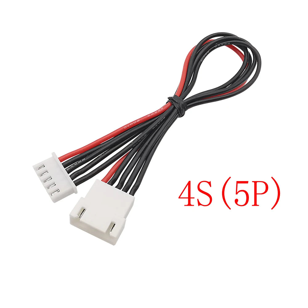 JST XH 2.54mm Pitch 2/3/4/5/6/7/8S Pin Male to Female Battery Balance Charger Silicone Wire Extension Lead Connector 20CM 22AWG