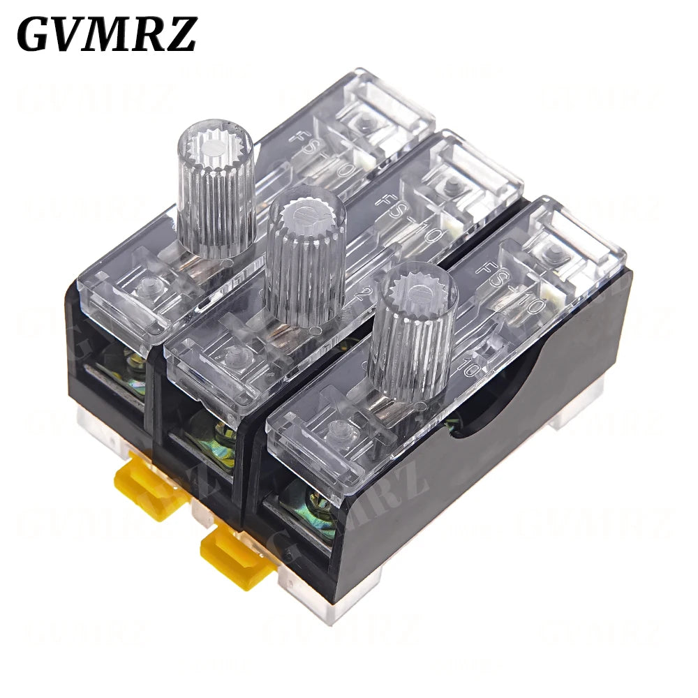 6X30mm 220V Glass Fuse Holder FS-101 FS102 FS103 Din Rail Mount Single Pole 6*30 Fuse Casing