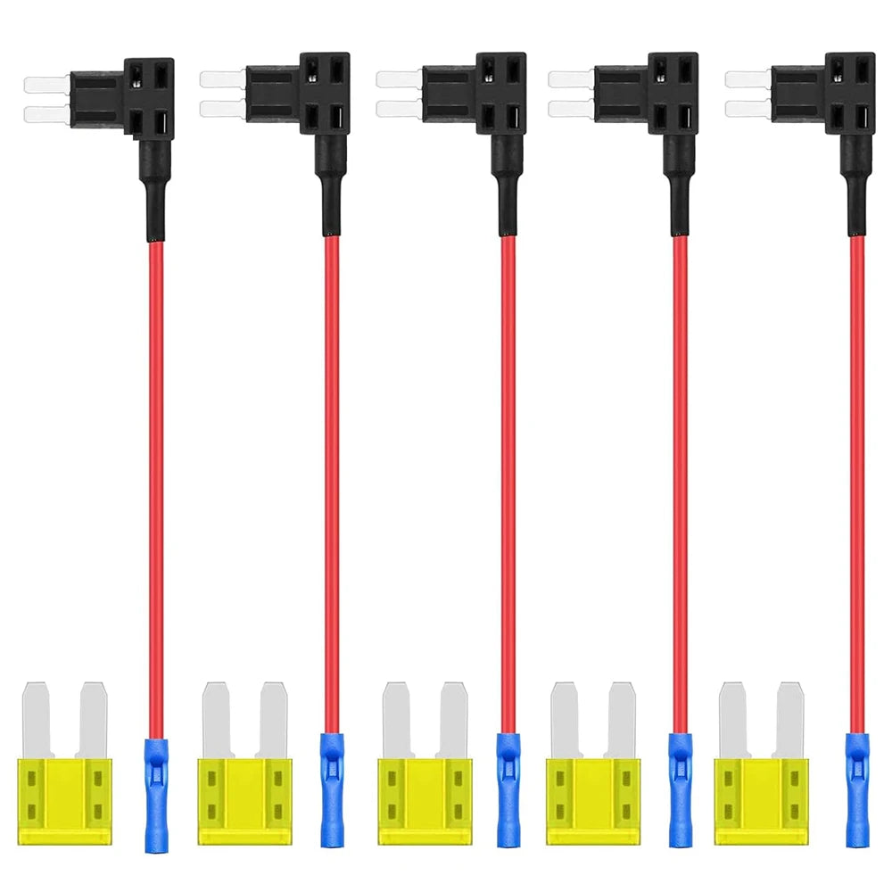 Micro2 Add a Circuit Fuse Tap 12V APT Micro II Automotive Holder Adapter Fuses Taps Connector ATR 12V with 5Pcs 20A Blade Fuse