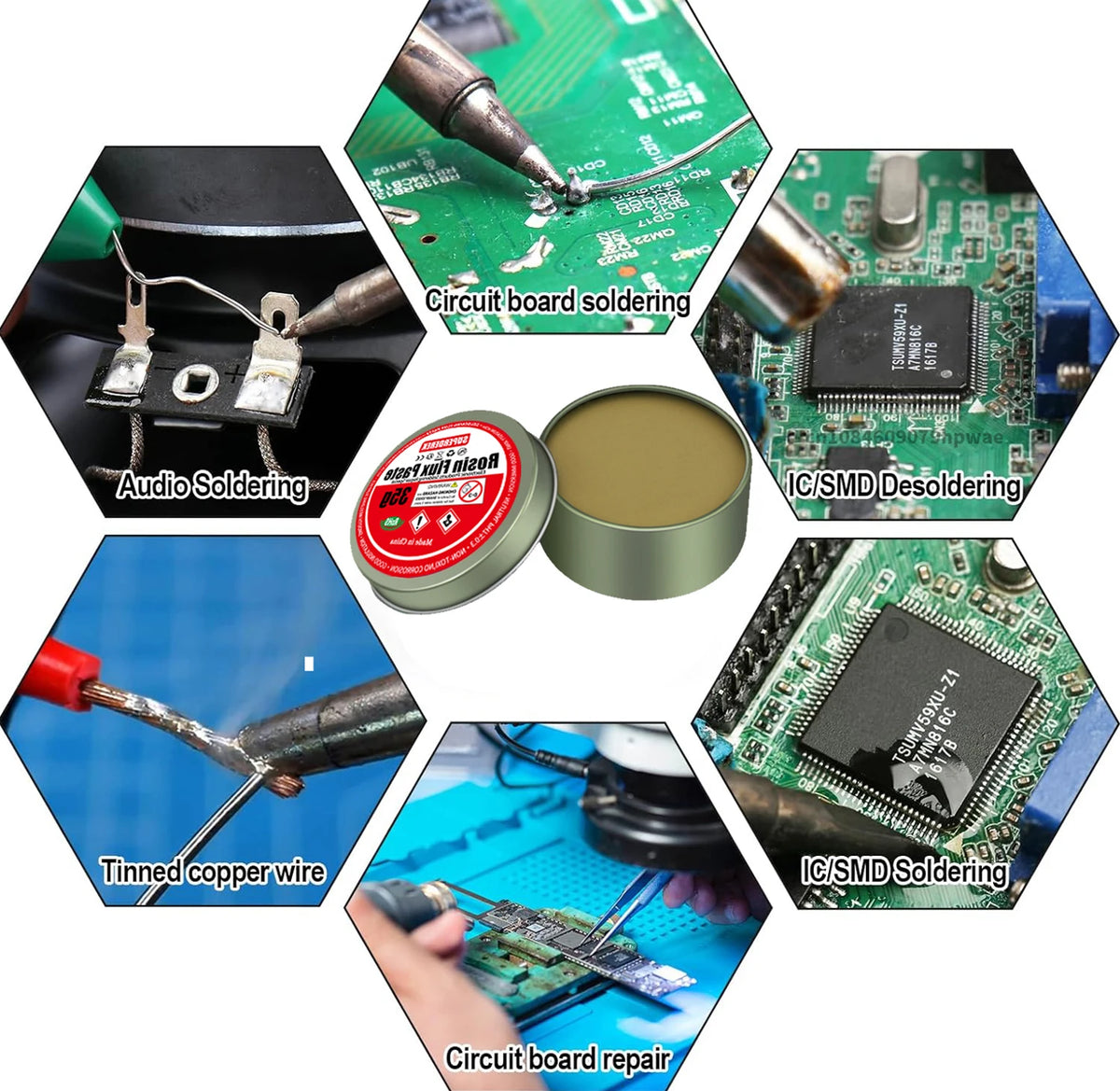 Soldering Flux Lead-Free Solder Paste Flux Tin Solder Paste Welding Flux for Phone Board Repair Electric Soldering Repair