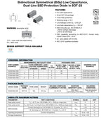 20PCS VCAN16A2-03SHE3-08 Marking 16A SOT-23 TO-236 16VRWM 28VC 145W Bidirectional NEW Original Dual-Line ESD Protection Diodes