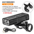 ROCKBROS Bicycle Light  2T6 LED 10W 10000 mAh Bike Front Lamp Flashlight Cycling Equipment MTB  Road Bike Flashlight
