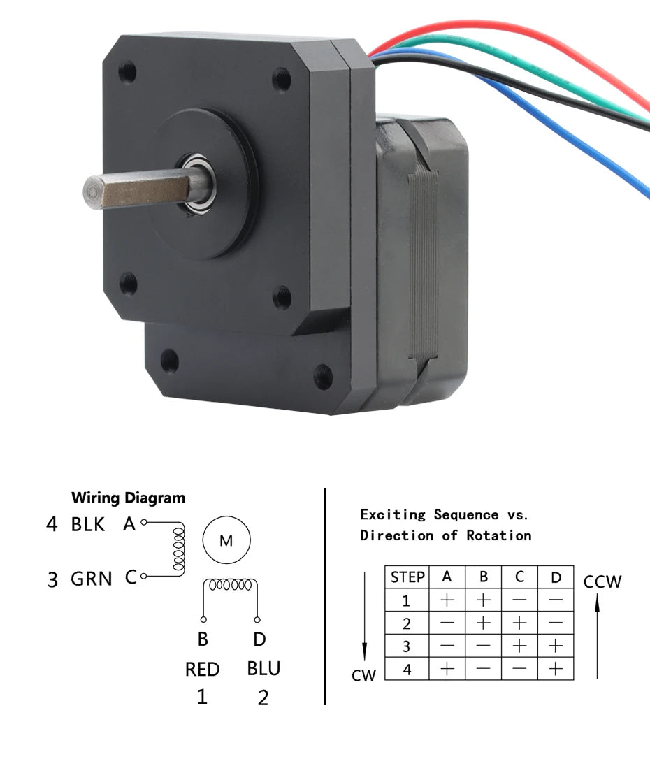 Trianglelab Nema 17 Geared Stepper Motor 3:1 Reducting Stepping Motor For Prusa I3 MK3S Extruder Change 3:1 Gear Ratio