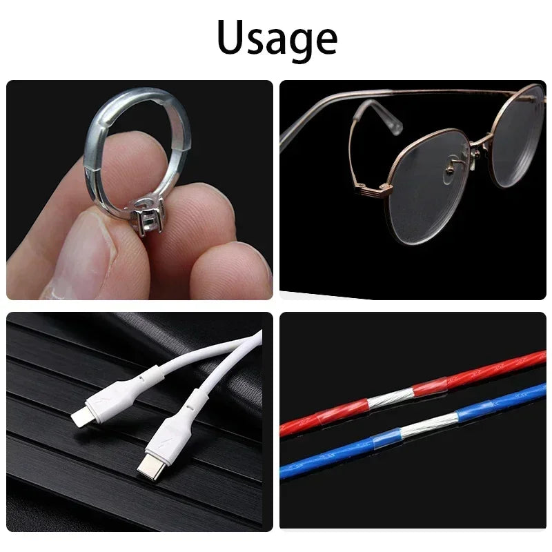1 - 100m Transparent 1mm ~ 20mm Super Thin Wall Soft Shrinkable Tube 2:1 Heat Shrink Tube Earphone Line Audio Cable Sleeve Wrap
