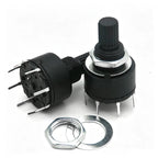 20PCS RS16 RS26 Selectable Band Rotary Channel Selector Switch Single Deck Rotary Switch Band Selector 1P12T 2P6T 3P4T 4P3T 1P5T