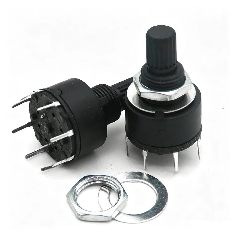 20PCS RS16 RS26 Selectable Band Rotary Channel Selector Switch Single Deck Rotary Switch Band Selector 1P12T 2P6T 3P4T 4P3T 1P5T