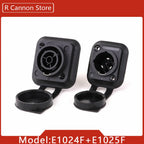 10pcs 3Pins In/Output Waterproof Locking Powercon Male Plug Female Chassis Wire Cable Connectors PA66 Material IP65 Grade