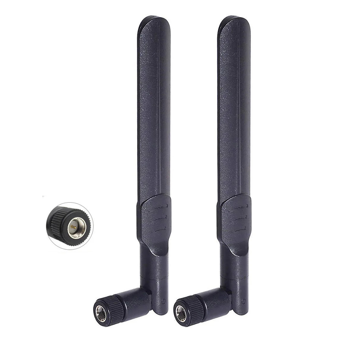 2 X 8dBi Dual Band 2.4GHz 5.8GHz Antenna RP-SMA Male + 2 X 15CM SMA Male to I-P-E-X-MHF4 Pigtail Cable for M.2 NGFF WiFi WLAN Ca