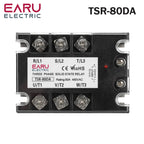 EARU Three Phase DC Control AC Solid State Relay Module SSR 10A 25A 40A 60A 80A 100A 150A 200A 5-32VDC to 24-480VAC Heat Sink