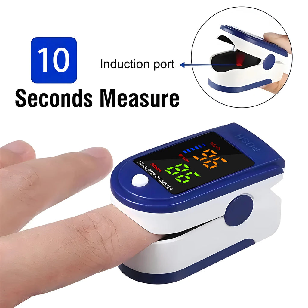 Medical Temperature Test Kit Infrared Thermometer Non-contact Forehead Thermomete or Digital Finger Blood Oxygen Oximeter LED