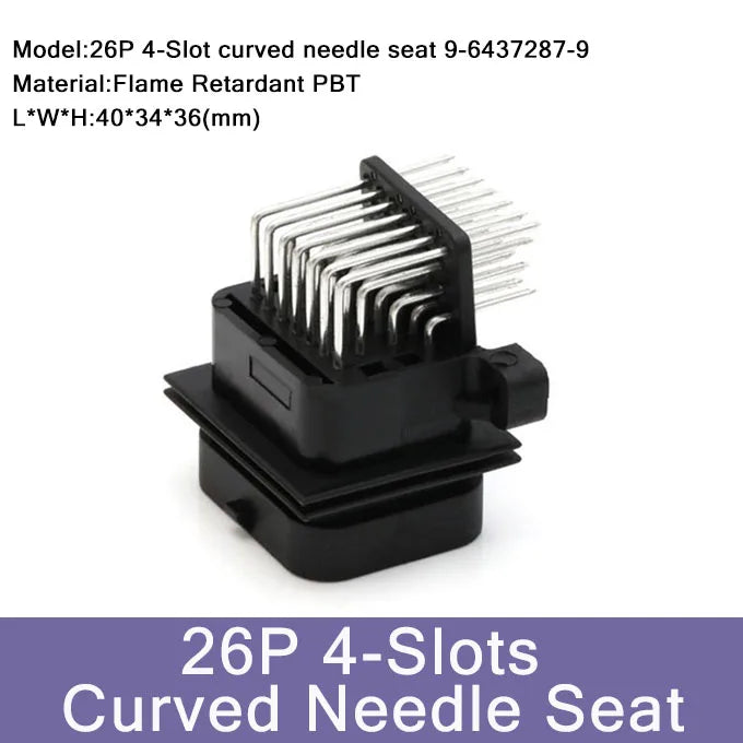 1/10/50 PCS 26/34pin AMP Waterproof Automobile Connector PCB To Board ECU Plug Domestic Needle Bender 6437288-3 4-1437290-0