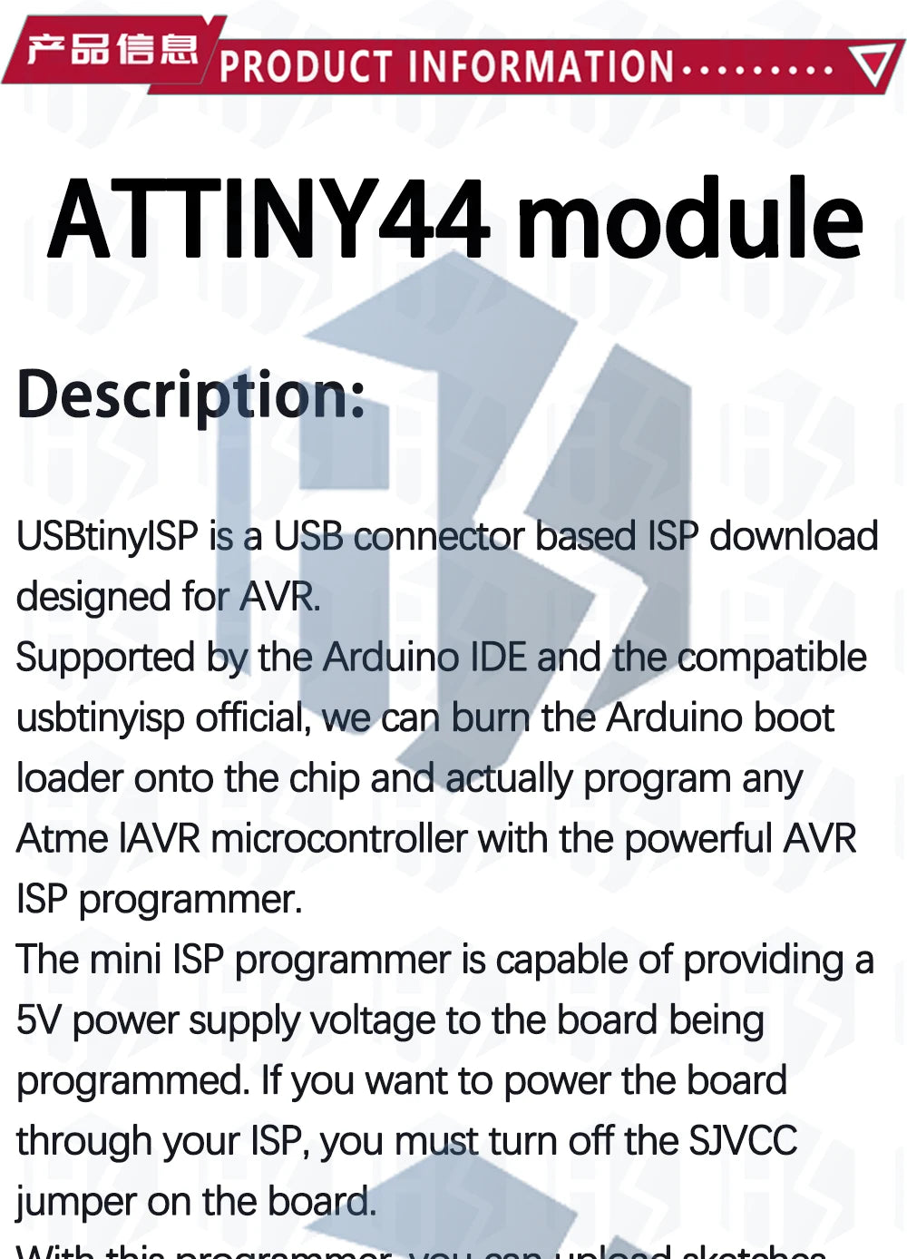 Micro USB Tiny AVR ISP ATtiny44 ATTiny45 ATTiny85 USBTinyISP Programmer Module  IDE Bootloader ISP Microcontroller 5V